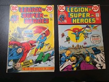DC LEGION OF SUPER-HEROES 1 and 2 1973 Superboy