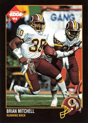 Brian Mitchell 1992 Collector's Edge #173 Washington Redskins
