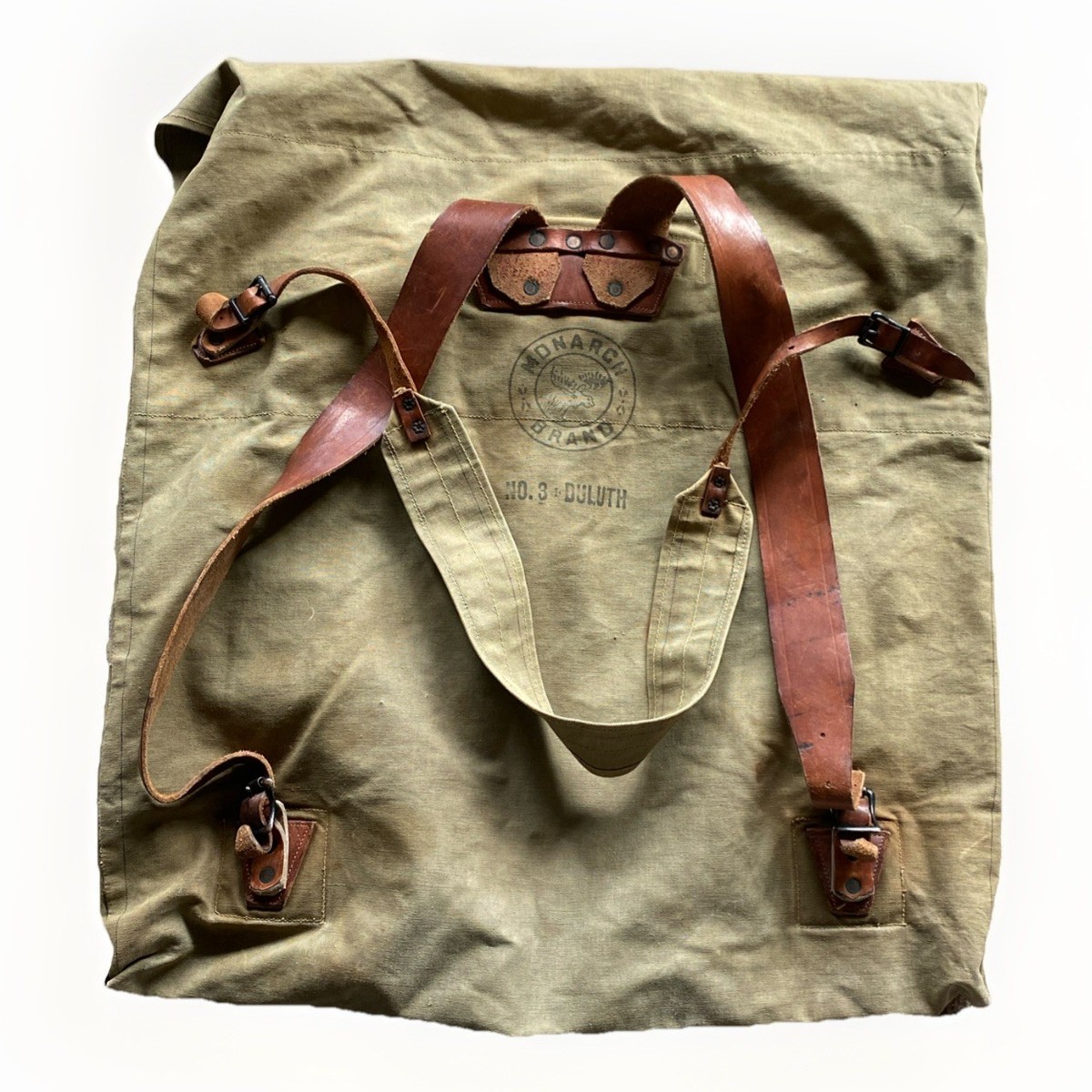 Canoe Leather Backpack Red Canoe Boeing Tuskegee Red Tails Backpack – The Boeing Store main image 4
