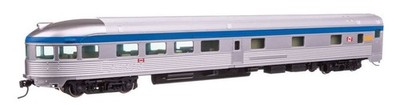 Walthers 910-30370 85' Budd Observation RTR VIA Rail Passenger Car HO Scale