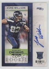 2013 Panini Contenders Short Print Rookies Luke Willson #162 Auto 10up
