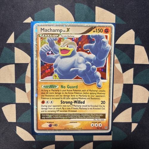 Pokemon Machamp LV.X 98/100 Holo LV.X Rare Stormfront Pokemon Lightly Played