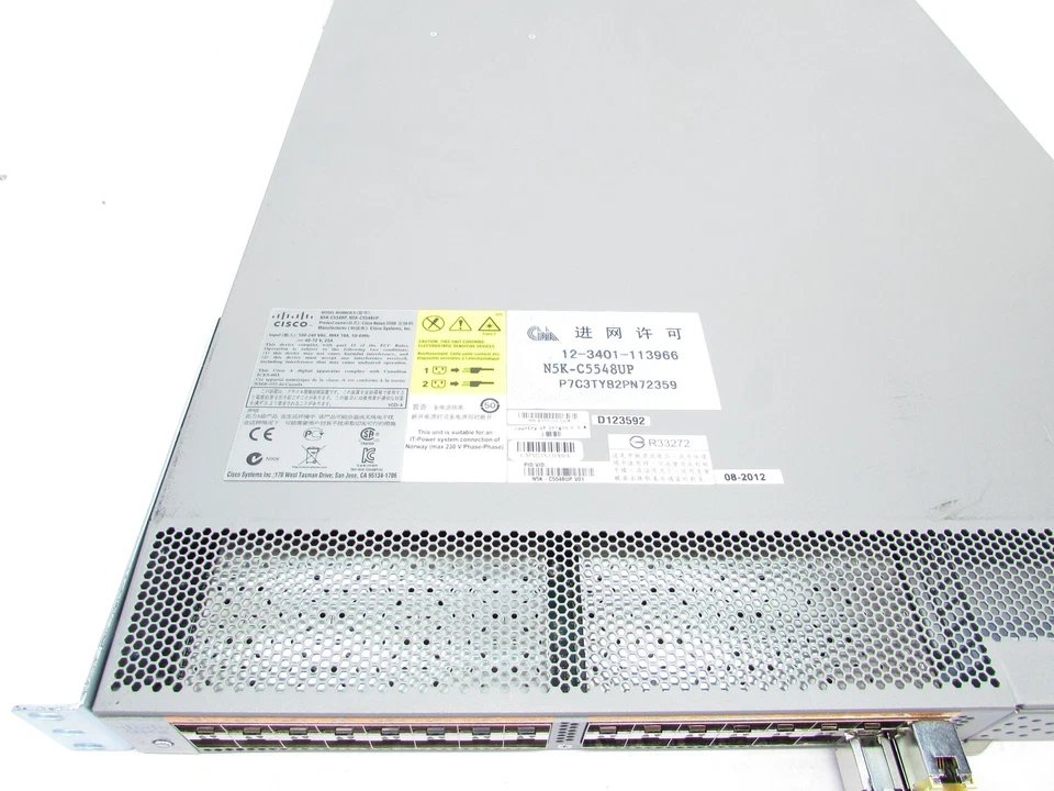 Cisco Nexus N5K-C5548UP V01 32Port 10GbE Managed Fiber Switch W/ 2x N55-PAC-750W - Image 4 of 4