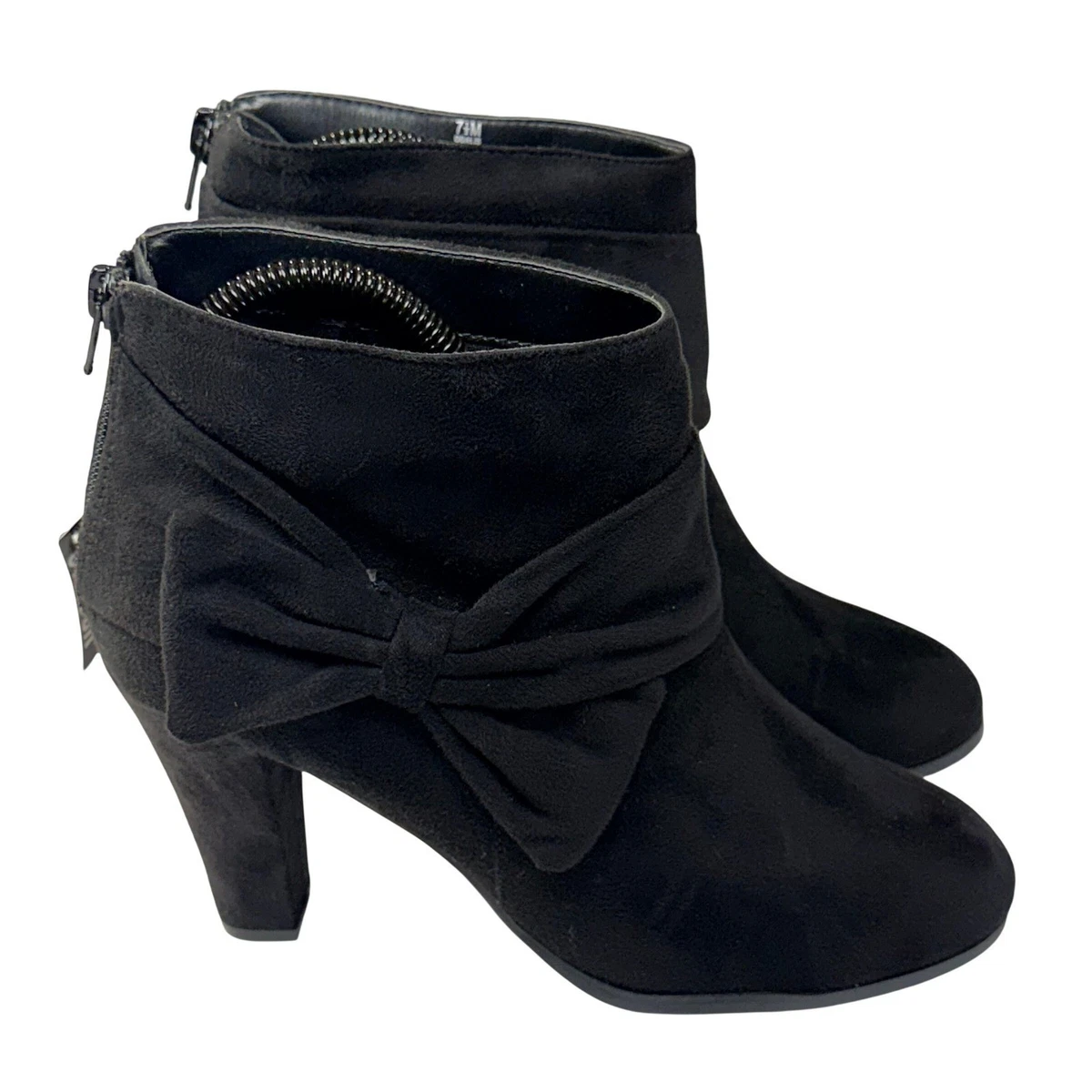 Coach Black Suede Boots for Women for sale | eBay Coach Black Suede Ankle Boots with Block Heel - Women display picture 1