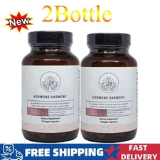 2 PACK Happy Mammoth Hormone Harmony Natural Hormonal Support for Women 72 Caps