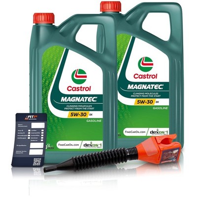2x 5 L = 10 LITER CASTROL MAGNATEC 5W-40 DPF MOTOR-ÖL MOTOREN-ÖL 31673625
