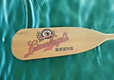 RARE Logo Vintage LEINENKUGEL'S BEER Wooden Canoe Paddle Promotional Breweriana