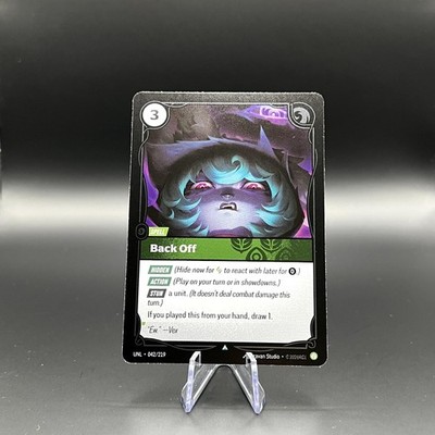 Back Off 042/219 Uncommon Unleashed Riftbound Near Mint