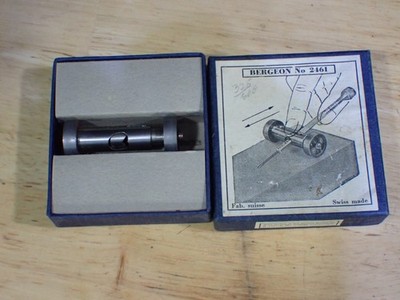 Bergeon 2461 Watchmakers Screwdriver Sharpening Tool VG used with Box