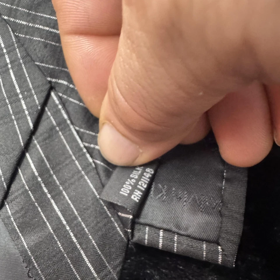 Calvin Klein Corbata Para Hombres Rayas de Seda Formal Negocios Clásico Prendas para el Cuello Vestido Accesorio Foto 4 de 4