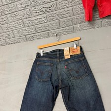 Image of Levis 527 Slim Bootcut Jeans Mens 29x32 Low Rise Dark Wash Denim 05527-0400