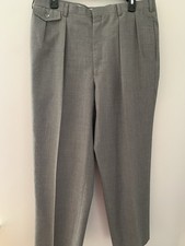 Austin Reed Sport Mens Straight Leg Comfort-Fit Stretch Pleated Trouser Pants