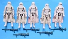 1981 KENNER STAR WARS ESB ACTION FIGURE LOT 7 STORMTROOPERS HOTH GEAR & WEAPONS