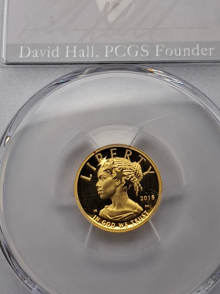 2018-W (2024) $10 Liberty Gold WP Mint Hoard PCGS PR70 David Hall Sig Label - Image 2 of 4