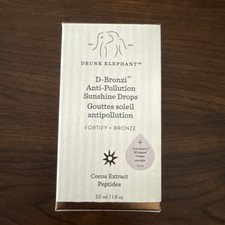 Drunk Elephant D-Bronzi Anti-Pollution Sunshine Drops 1 oz Made In USA NEW