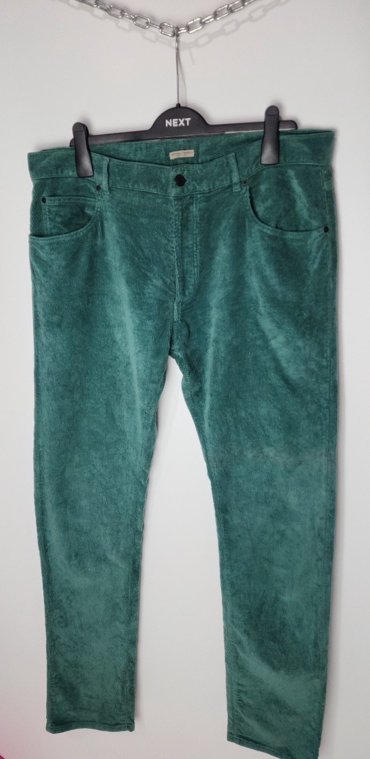 Vintage Bottega Veneta Men’s Corduroy Pants Size 54 Dark Green – 100% Cotton
