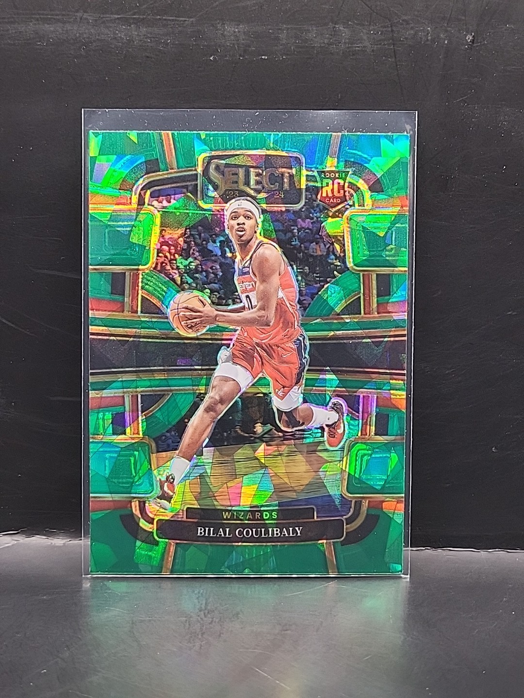2023-24 Panini Select - Concourse Bilal Coulibaly #97 Green Ice Prizm (RC)