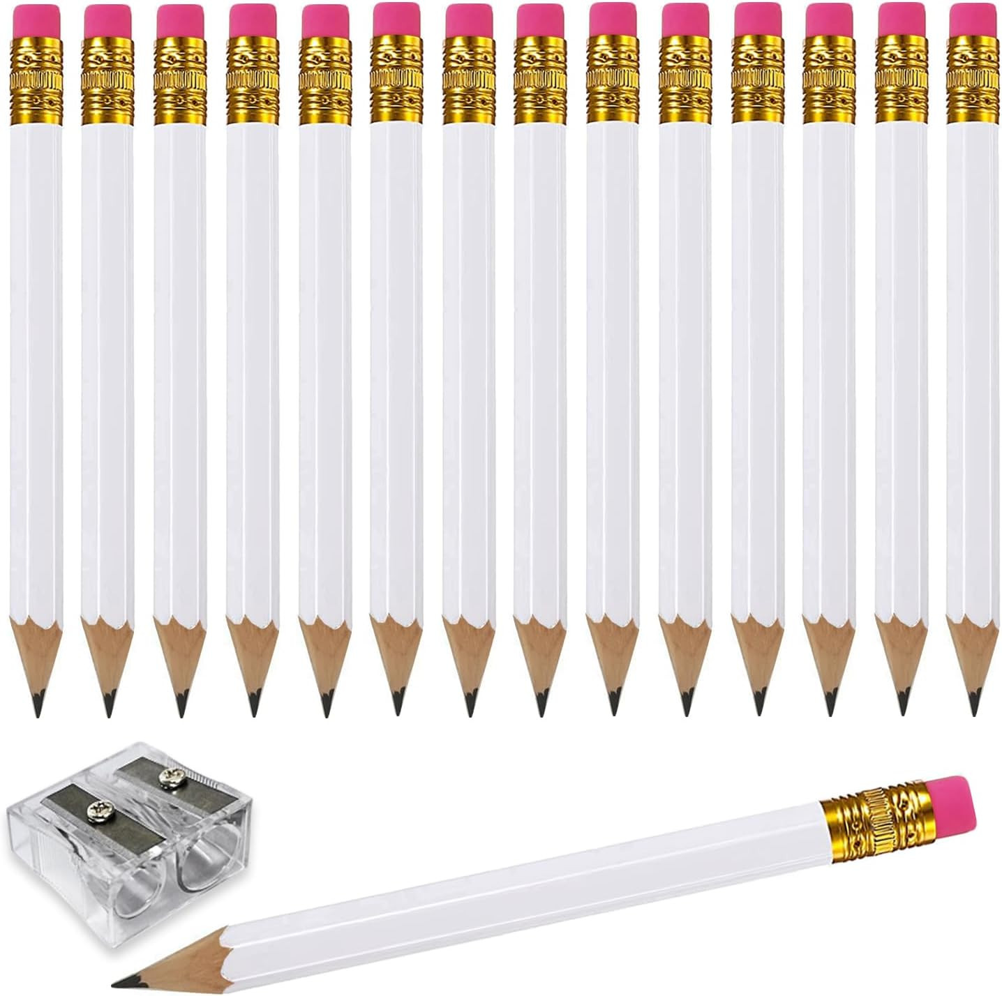 S With Eraser Hexagon Wooden Pencils Graphite 2b For Golf  Scor