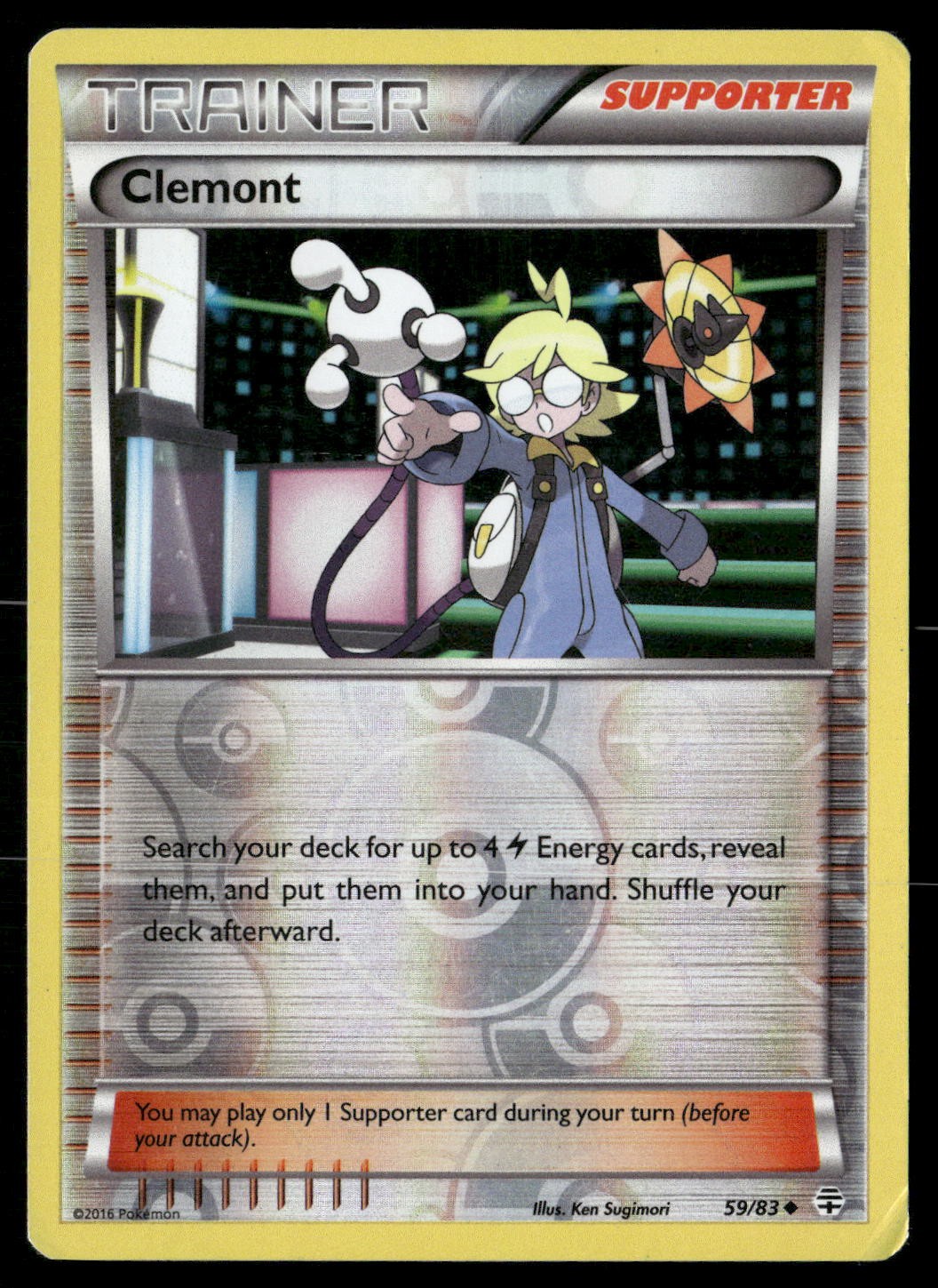 Clemont 59/83 Uncommon Generations Pokemon Reverse Holo Damaged