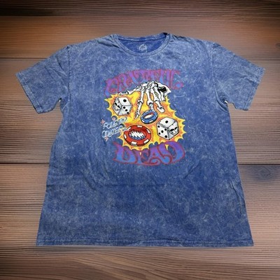 Forever Grateful Dead Acid Wash Rock Music Mens SS T Shirt Sz 3XL FREE SHIP E7