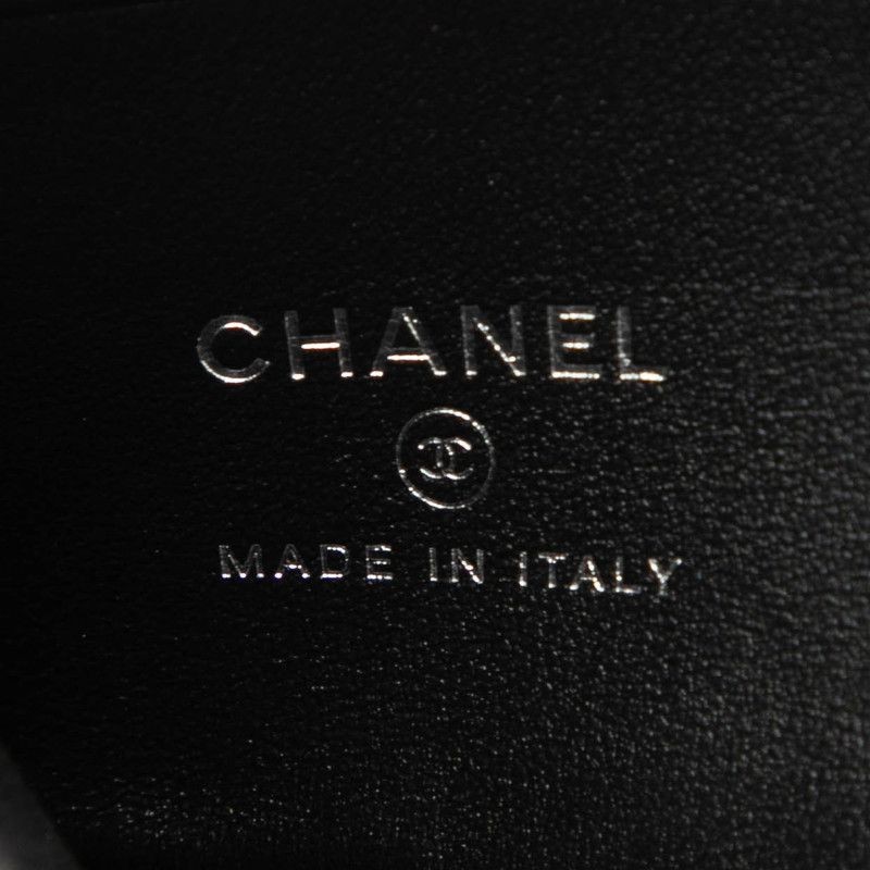 Chanel Coco Mark Matelassé Coin Case Compact Wallet L-Zip AP3997 So Black image 5