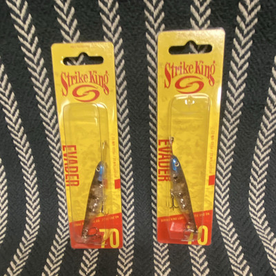 Strike King Evader 70 Crankbait Bluegill, 1/4 oz- Lot of 2, NEW
