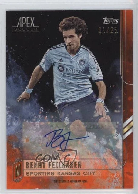 2015 Topps Apex Orange Autogramm 1/25 Benny Feilhaber #39 Autogramm g1z