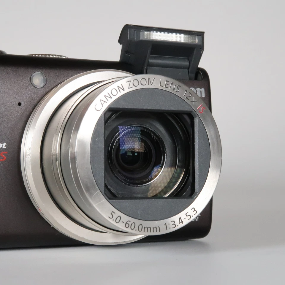 Canon PowerShot SX200 IS 12.1 MP 12x Digital Camera Brown, SD Card - Refurbished - Photo 3/4