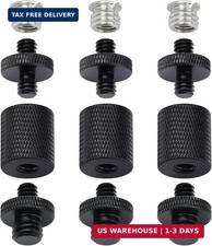12 Pcs 1/4" 3/8" Camera Screw Adapter Set - DSLR, GoPro, Flash Light Stand M