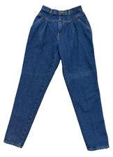 VTG Jordache High Waist Green Label Bareback Pleated Tapered Western Jeans 9/10