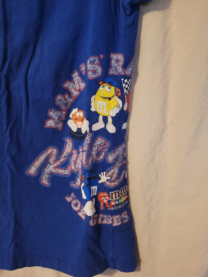 Camiseta Chase Authentics Nascar M & M's Kyle Busch mediana azul brillante Foto 2 de 4