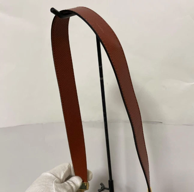 Bolso de Hombro Bottega Veneta Cuero PVC Auténtico Negro Marrón Mediano Mujeres Italia Foto 3 de 4