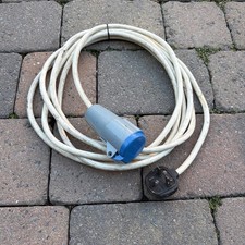 Domestic 3pin 240v plug to Shore Power Lead Cable (caravan / Motorhome / boat)