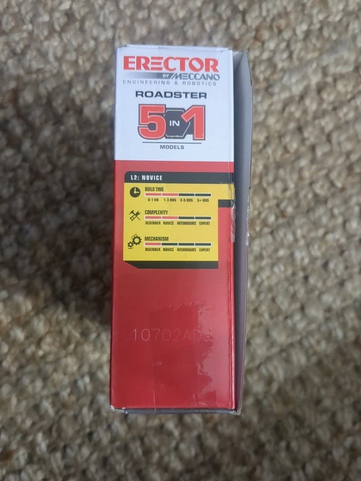  Meccano Engineering & Robotics  Erector 18202 5-in-1 Roadster Model Lvl 2 NIB - Image 3 of 4