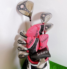 Ladies Callaway Solaire Club Set 1W 5W 6H 7i 9i Pw Sw PT 8pc RH Women Graphite