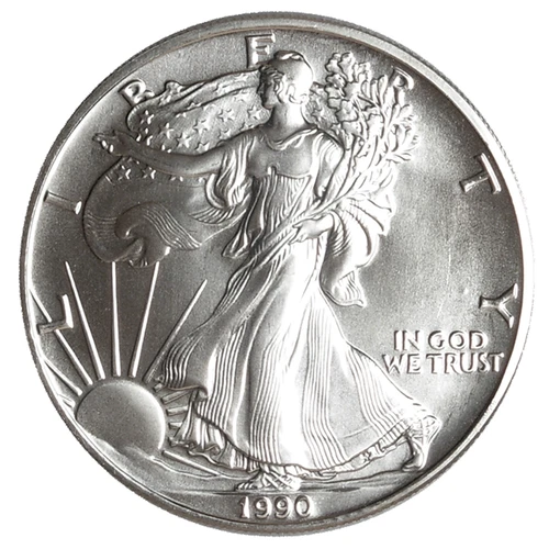 1990 $1 1-oz American Silver Eagle BU