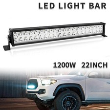 22 Inch 1200w Led Light Bar Dual Row Spot Flood Combo Work 4wd Truck Suv Atv 24