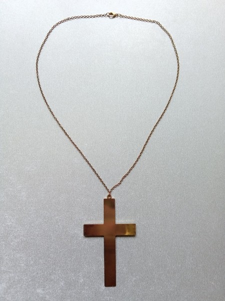 Cadena con Cruz, Metal Dorado