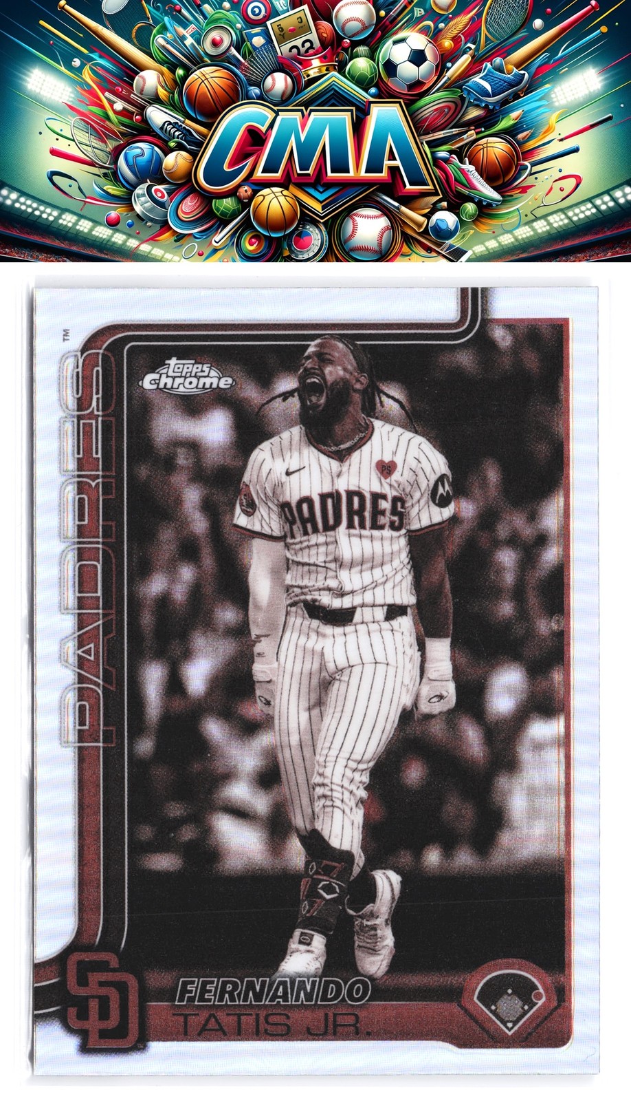 2025 Topps Chrome #159 Fernando Tatis Jr. Sepia Refractors
