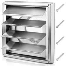 Cenipar 6''Metal Dryer Vent Cover 304 Stainless Steel Outside Vent Cover with...