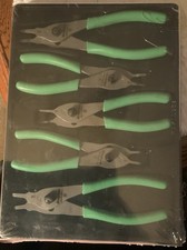 Snap-on Tools SRPCR105G 5pc Quick Release Snap Ring Pliers Set Green New Sealed