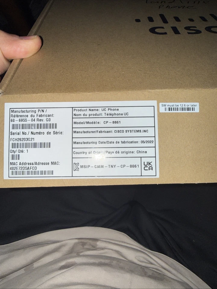 Cisco 8861 IP Phone with Multiplatform Firmware - Charcoal - Image 4 of 4