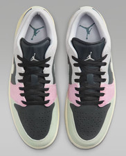 Nike Air Jordan 1 Low Shoes Grey Gray White Sneakers Mens Sizes US 8 - 13