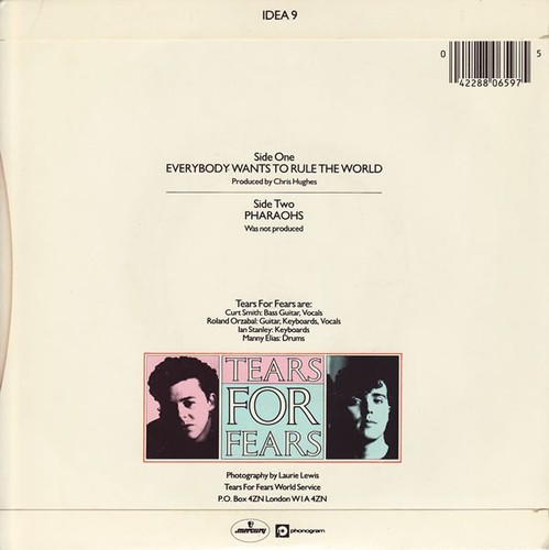 Tears For Fears - Everybody Wants To Rule The World (7", Single, Sil) - Picture 2 of 4