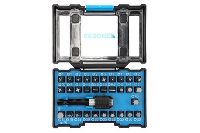 GEDORE Bit-Box Allround, 32-teilig, Bit-Set mit Bit-Halter und