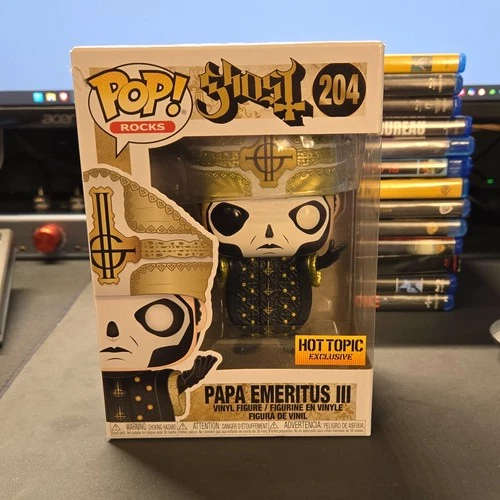 Funko Pop! Rocks Papa Emeritus III Ghost #204 Hot Topic Exclusive Vinyl Figure