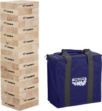 Triumph Sports Large Tumble Tower - Includes 54 Wood Blocks...