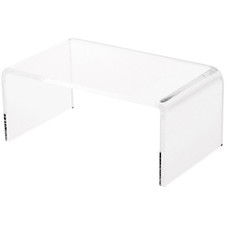 Plymor Clear Acrylic Rectangular Display Riser, 3" H x 7" W x 4" D 1/4" thick 