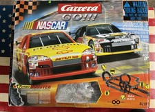 Carrera Go 1:43 Scale Slot Car Race Set With Turbo Booster 31 Cat 29 Shell