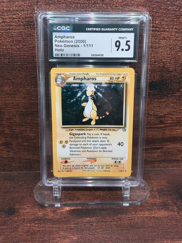 Ampharos (Unlimited) graded CGC 9.5 for sale on eBay